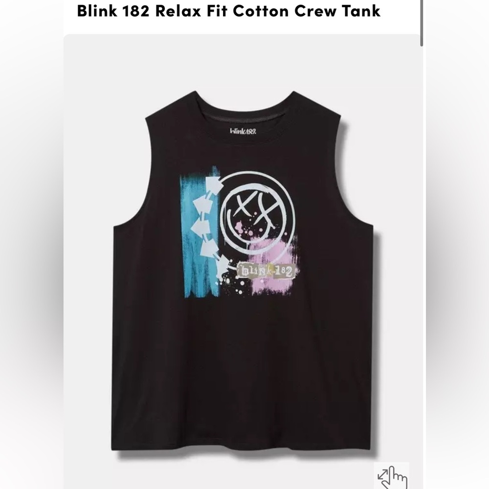 Torrid Black Graphic Tank Top
